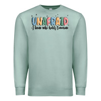 Seafoam unafraid Premium Sweatshirt - MaliasSmallBusiness