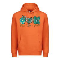 Carrot Peace Love Gemstone Premium Hoodie - BundleAndBundleShop