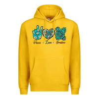 Lemon Peace Love Gemstone Premium Hoodie - BundleAndBundleShop