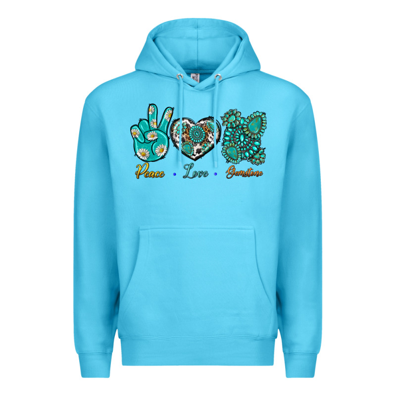Peace Love Gemstone Premium Hoodie by BundleAndBundleShop | Teevron
