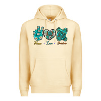 Pina Colada Peace Love Gemstone Premium Hoodie - BundleAndBundleShop