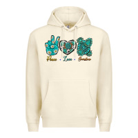 Sandshell Peace Love Gemstone Premium Hoodie - BundleAndBundleShop