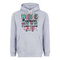 Heather Grey nurse practitioner Heavyweight Hoodie - MaliasSmallBusiness