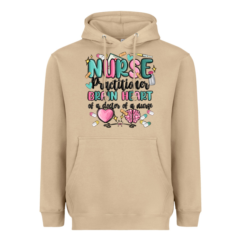 Nurse Practitioner Heavyweight Hoodie by MaliasSmallBusiness | Teevron