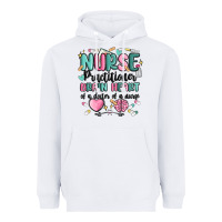 White nurse practitioner Heavyweight Hoodie - MaliasSmallBusiness
