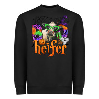 Black boo heifer Heavyweight Sweatshirt - Zillion Design Studio