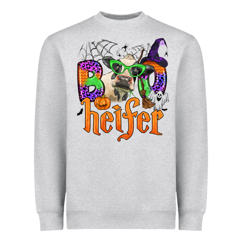 Boo Heifer Heavyweight Sweatshirt by Zillion Design Studio | Teevron
