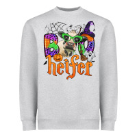 Heather Grey boo heifer Heavyweight Sweatshirt - Zillion Design Studio