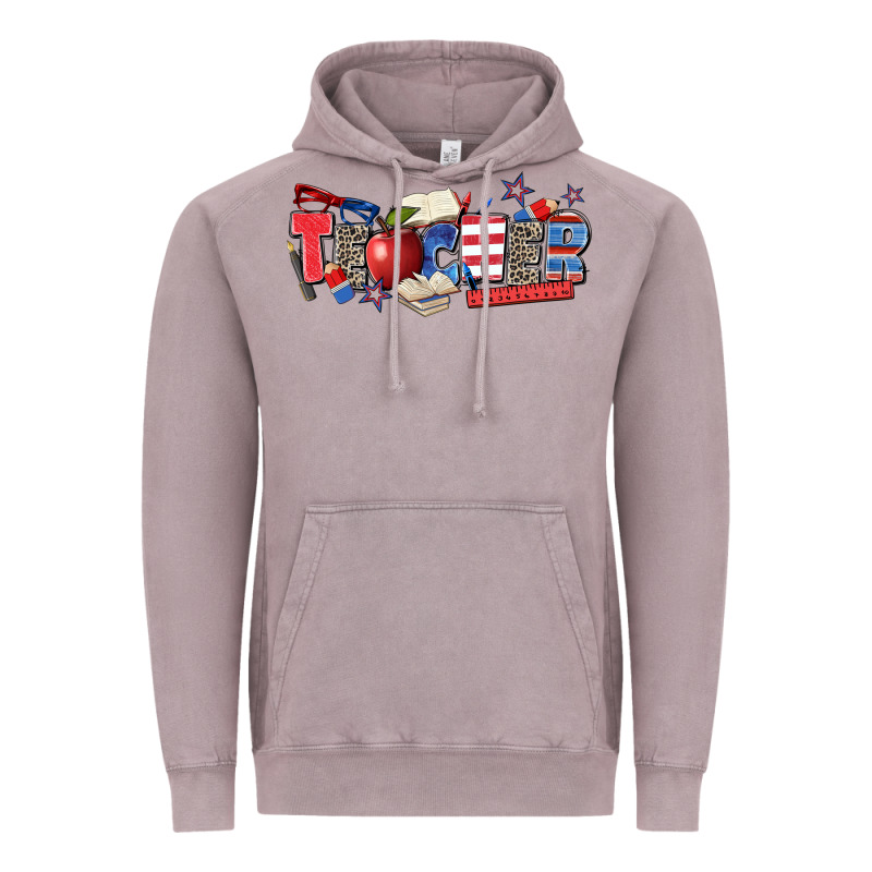 American Teacher Vintage Hoodie by Zillion Design Studio | Teevron