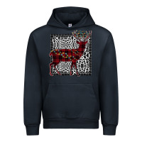 Navy Christmas Deer Urban Hoodie - Bettercallsaul
