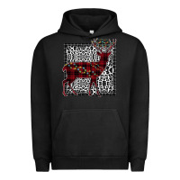 Pigment Black Christmas Deer Urban Hoodie - Bettercallsaul