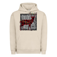 Pigment French Oak Christmas Deer Urban Hoodie - Bettercallsaul