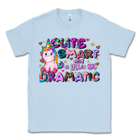 Dusty Blue cute smart and a little bit dramatic Classic Tee - JahusDesignShop