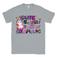 Heather Grey cute smart and a little bit dramatic Classic Tee - JahusDesignShop