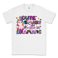 White cute smart and a little bit dramatic Classic Tee - JahusDesignShop