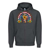 Smoke cross american flag cowhide  leopard gemstone rainbow Zipper Hoodie - Artiststas