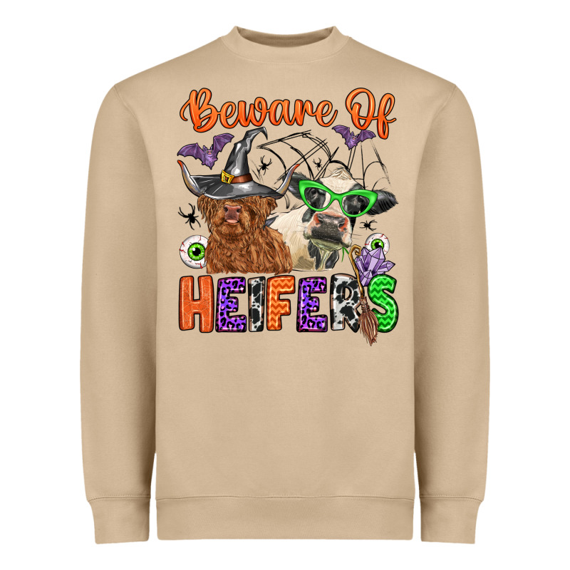 Beware Of Heifers Heavyweight Sweatshirt by Zillion Design Studio | Teevron