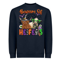 Navy beware of heifers Heavyweight Sweatshirt - Zillion Design Studio