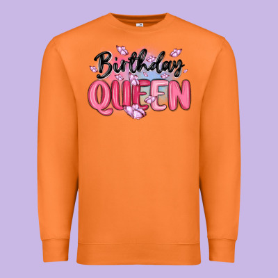 Birthday Queen Premium Sweatshirt Designed By Maliassmallbusiness