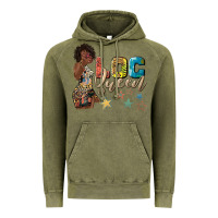 Vintage Olive afro woman loc queen Vintage Hoodie - texasbilliewilder