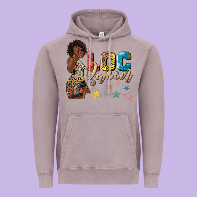 Vintage Hoodie afro woman loc queen