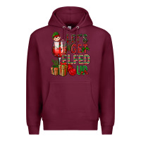 Burgundy Let's Get Elfed Up Christmas Premium Hoodie - BundleAndBundleShop