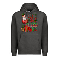 Charcoal Heather Let's Get Elfed Up Christmas Premium Hoodie - BundleAndBundleShop