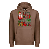 Chestnut Let's Get Elfed Up Christmas Premium Hoodie - BundleAndBundleShop