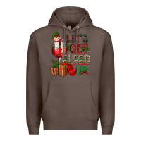 Coffee Let's Get Elfed Up Christmas Premium Hoodie - BundleAndBundleShop