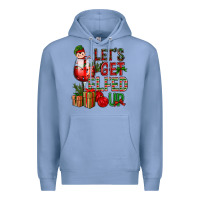 Colony Blue Let's Get Elfed Up Christmas Premium Hoodie - BundleAndBundleShop