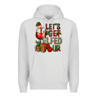Dove Grey Let's Get Elfed Up Christmas Premium Hoodie - BundleAndBundleShop