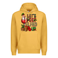 Mustard Let's Get Elfed Up Christmas Premium Hoodie - BundleAndBundleShop