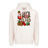 Pale Pink Let's Get Elfed Up Christmas Premium Hoodie - BundleAndBundleShop
