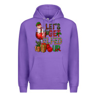Purple Let's Get Elfed Up Christmas Premium Hoodie - BundleAndBundleShop