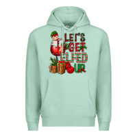 Seafoam Let's Get Elfed Up Christmas Premium Hoodie - BundleAndBundleShop