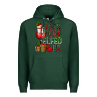Sports Green Let's Get Elfed Up Christmas Premium Hoodie - BundleAndBundleShop