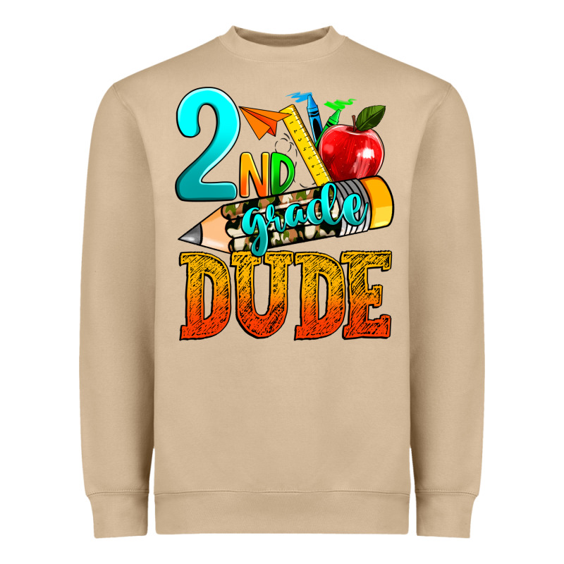 2nd Grade Dude Heavyweight Sweatshirt by texasbilliewilder | Teevron