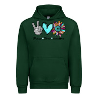 Forest Green Peace Love Sunshine Urban Hoodie - Bettercallsaul