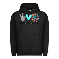 Pigment Black Peace Love Sunshine Urban Hoodie - Bettercallsaul