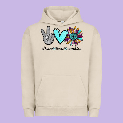 Peace Love Sunshine Urban Hoodie Designed By Bettercallsaul
