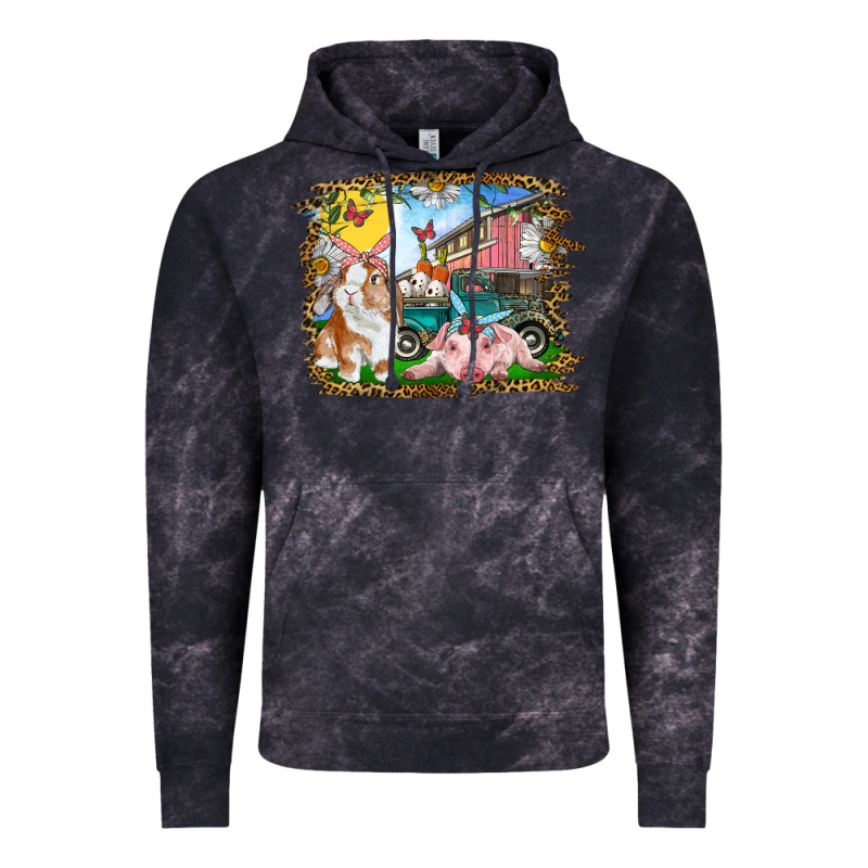 Easter Farm Bunny And Pig Vintage Hoodie by RanaPortraitStore | Teevron