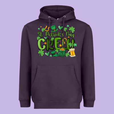 St.patrick's Day Crew Heavyweight Hoodie Designed By Maliassmallbusiness