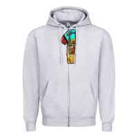 Heather Grey farm life alphabet numbers 1 Zipper Hoodie - BundleAndBundleShop