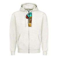 Oatmeal Heather farm life alphabet numbers 1 Zipper Hoodie - BundleAndBundleShop