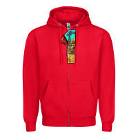 Red farm life alphabet numbers 1 Zipper Hoodie - BundleAndBundleShop