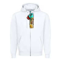 White farm life alphabet numbers 1 Zipper Hoodie - BundleAndBundleShop