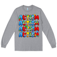 Heather Grey autism accept understand adopt advocate Long Sleeve Tee - JahusDesignShop