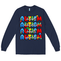 Navy autism accept understand adopt advocate Long Sleeve Tee - JahusDesignShop