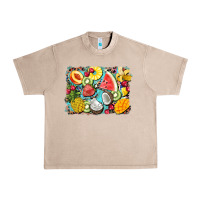 French Oak summer fruits background Urban Heavy Tee - BarkalooDesign
