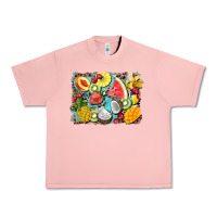 Salmon summer fruits background Urban Heavy Tee - BarkalooDesign